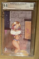 Totally Rad Life of Violet 2 2019 Stef Wilson Cover Signed Graded PGX 9.8 Noble picture