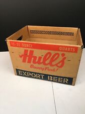 Vintage Hull’s Export Beer 12-32 Oz. Cardboard Beer Bottle Crate picture
