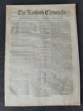THE LONDON CHRONICLE DRURY LANE 24TH MARCH 1795 ORIGINAL A4 NEWSPAPER picture