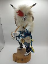 Authentic Vintage White Buffalo Dancer Kachina Signed Native American Doll picture