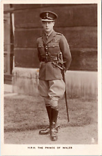 RPPC Edward, Prince of Wales - Tuck Real Photo Postcard - Standing in Uniform picture