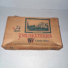 Vintage Mars 3 Musketeers Candy Bar Box 24 Bars   picture