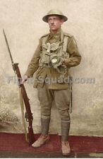 WW1 World War Great War Photo Picture Australian Soldier with a gas mask 3964 picture