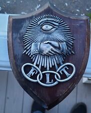 Rare Odd Fellows All Seeing Eye Silver Plate Plaque - The Crafts Co. picture