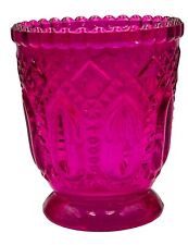 Pink Moroccan Glass Toothpick Candle Holder picture