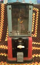Vintage 1 Cent Victor Gumball Vending Coin Op Machine NO KEY Mid Century Prop  picture