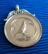 Super 9ct Rose & Yellow Gold  Pigeon Fob Medal / Pendant  1924 Birmingham  picture