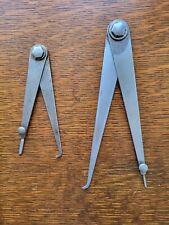 (2) Vintage Lufkin Rule Hermaphrodite Firm-Joint Calipers Machinist Tools USA  picture