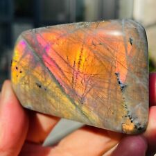 164g Amazing Natural Purple Orange Labradorite Quartz Crystal Specimen Healing picture