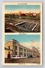 Chicago IL-Illinois, Union Stockyards, Amphitheatre, Antique Vintage Postcard picture