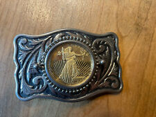 1933 Gold $20 Coin Replica Belt Buckle picture