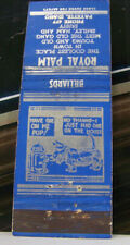Vintage Matchbook Cover T3 Payette Idaho Billiards Royal Palm Dog Hydrant Friend picture