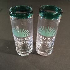 2 CASAMIGOS TEQUILA SHOT GLASSES 3 oz George Clooney 4
