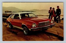 Automobile-1976 Ford Bobcat 3-Door Runabout, Red, White Top, Vintage Postcard picture