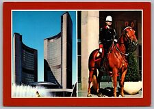 Toronto Ontario Canada Mounted Police Nathan Phillips Square City Hall Horse C2 picture