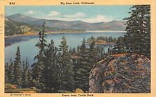 Big Bear Lake California Scene From Castle Rock 1946 Postcard 7465 picture