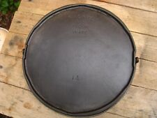 Fully Restored Favorite Piqua Ware # 14 Cast Iron Round Griddle with Bail Handle picture