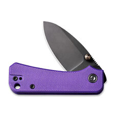 Civivi Knives Baby Banter Liner Lock C19068S-4 Blackened Nitro-V Purple G10 picture