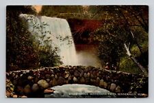 Postcard Stone Bridge Minnehaha Falls Minneapolis Minnesota, Antique N15 picture