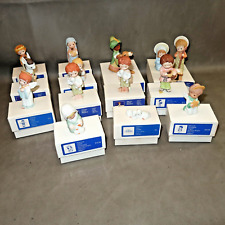 VTG LOT of 15 Figures Hallmark Nativity Mary Hamilton Bisque Christmas Set Boxes picture