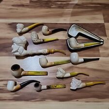 Large lot of Vintage Block Meerschaum Estate tobacco pipes picture