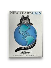 B Kliban Cats Happy Mew New Year's Unused 20 Greeting Cards + Envelopes CIB picture
