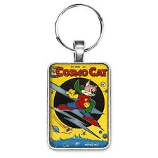 Cosmo Cat #1 Cover Key Ring or Necklace Classic Comic Book Jewelry picture