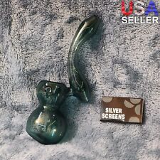 Small Elegant Misty Blue Water Pipe Tobacco Smoking Herb Glass Travel Size picture