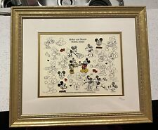 Mickey and Minnie Model Sheet Pin Sheet LE 1999 (RARE) picture
