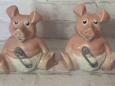 2 Wade England Piggy Pig Banks Natwest Baby. picture