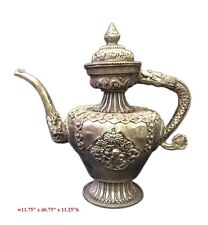 Chinese Vintage Handwork Silver Copper Animals Tea Pot Flagon mh265 picture