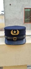 REPRODUCTION OF MOST RARE CIVIL WAR CONFEDERATE NAVAL OFFICER'S VISORED CAP.. picture