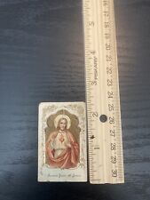 Antique Catholic Prayer Card Religious Collectible 1890's Holy Card. Jesus picture