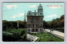 Warren OH-Ohio, City Hall Antique, Vintage Postcard picture