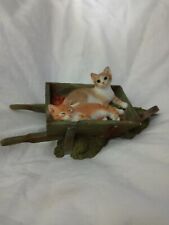 Sherratt & Simpson Cats Figurine. Kittens In Wheelbarrow. picture