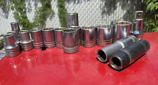 Vintage Indestro Select 1/2” Drive Sockets + Duro Chrome picture