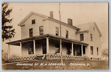 Residence of W.H. Cromwell, Parkman OH Ohio, RPPC Vtg Real Photo Postcard c1910 picture
