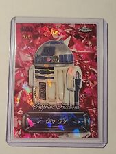 R2-D2 Star Wars Topps Chrome Sapphire Selections 2024, Red Sapphire #/5 SP picture