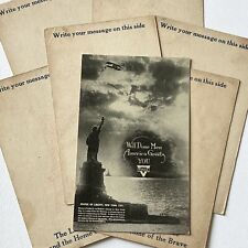 Antique Postcard WW1 YMCA American Returning Statue Of Liberty Welcome Home picture