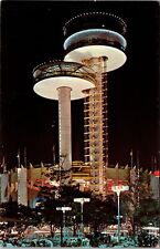 Queens NY-New York, Observation Towers, State Exhibit, Vintage Postcard picture