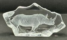 Mats Jonasson Maleras Swedish Lead Crystal Rhinoceros #3143 (R) picture
