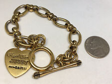 8” JUICY COUTURE BRACELET LINK GOLDTONE ROYAL COUTURE G&P III WITH BOX picture