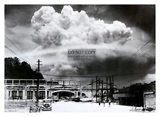 NAGASAKI NUCLEAR ATOMIC BOMB BLAST MUSHROOM CLOUD FAT MAN WW2 WWII 8X10 PHOTO picture