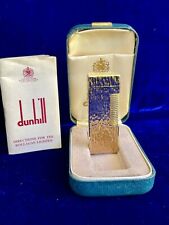 Dunhill Lighter Gold Rollagas New Old Stock Full Working 1 Year Warranty Box picture