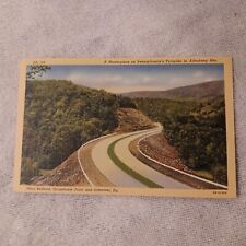 Vintage Postcard America's Dream Highway Pennsylvania Allegheny Mountains picture