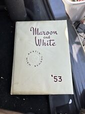 1953 Austin High School Yearbook Chicago And Maroon & White Cap Tassel picture