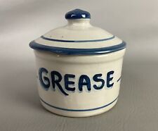 Louisville vintage stoneware Grease jar crock with lid picture