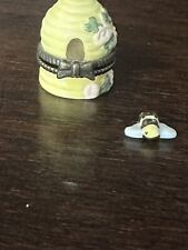 Adorable Hinged Trinket Box PHB Midwest Cannon Falls MINI Bee Hive With Bee picture