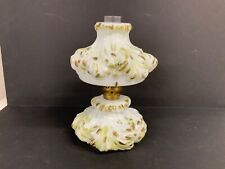 Miniature kerosene oil lamp plume antique Smith I fig 203 original decoration picture