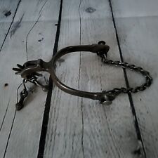 Antique Buermann Spur Unmarked with Original Chains & Jingle Bobs  picture